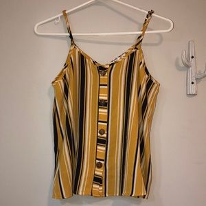 Button-down Pink Rose tank top